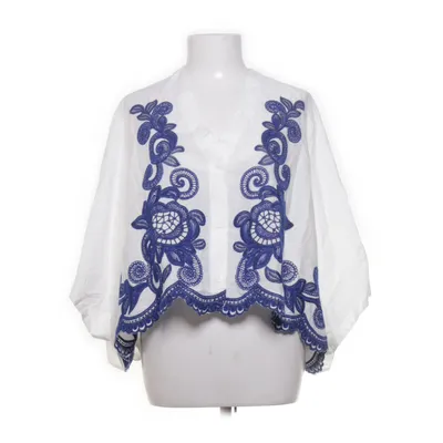 Blus (Vit, Blå) från Zara Bomull, Polyester