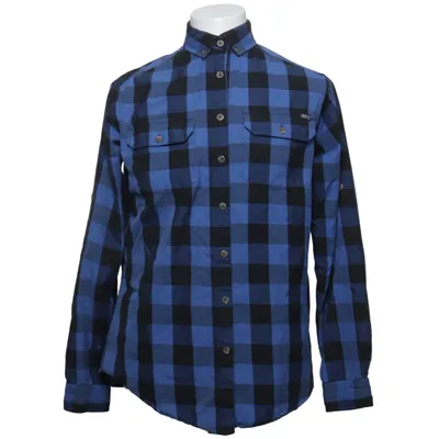 Flannel shirt (Blue, Black) from Urberg Organic cotton, Recycled polyester