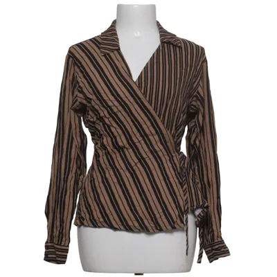 Slå-om bluse (Beige, Sort) fra Soft Rebels Viscose