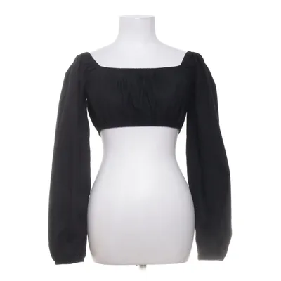 Crop top (Svart) från Collusion Polyester, Ull