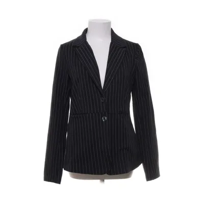 Blazer (Zwart, Wit) van House of Lola Katoen, Elastaan