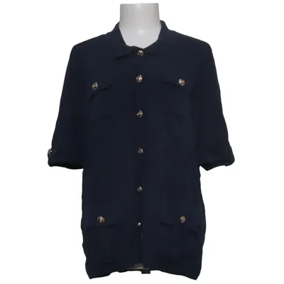 Short sleeve shirt (Blue) from Alfredo Pauly Cotton, Viscose