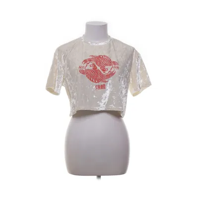 Crop top (Vit, Röd) från Cooperative Elastan, Polyester