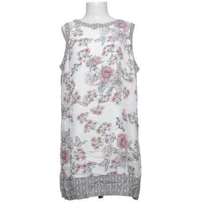 Dress (White, Multicolored) from M&Co Polyester, Viscose