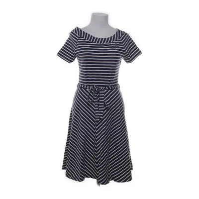 Jurk (Blauw, Wit) van King Louie Katoen, Elastaan