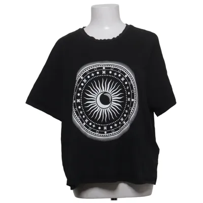 T-shirt (Sort, Hvid) fra ONLY Carmakoma Bomuld