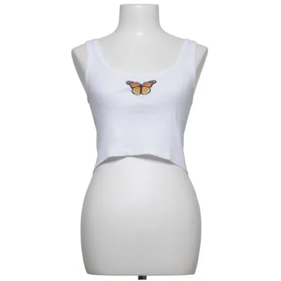 Crop top (Wit, Meerkleurig) van Brandy Melville