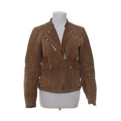 Bikerjacka (Brun) från Jofama Rookie by Kristine Ullebø Skinn, Elastan, Polyester, Silke