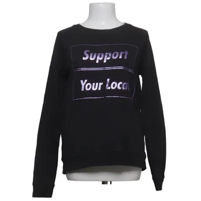 Sweatshirt (Zwart) van Support Organisch katoen, Polyester