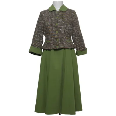 Dress (Green, Brown) from Miss Candyfloss Acrylic, Polyester, Wool