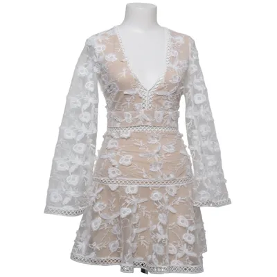 Cocktail dress (White, Beige) from Love Triangle Polyamide, Polyester