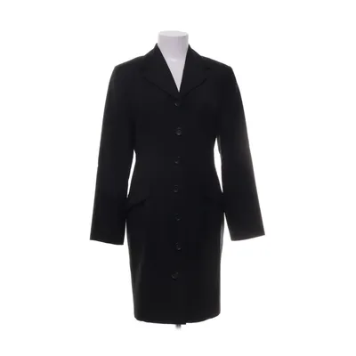 Manteau (Noir) de P.T.A. Acétate, Polyester, Laine