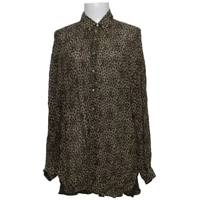Bluse (Beige, Sort) fra Gaston Jaunet