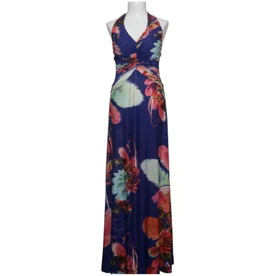 Halterneck dress (Blue, Multicolored) from Lucas & Emma Fashion Elastane, Polyester