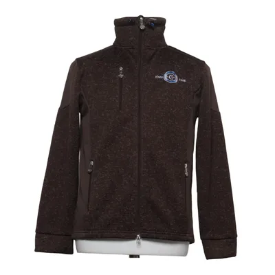 Fleece jacket (Brown) from Covalliero Polyester, Polyurethane