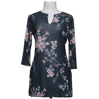 Tunic (Black, Multicolored) from Yours Polyester