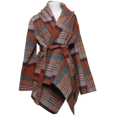 Coat (Orange, Blue, Beige) from Chicwish Acrylic, Wool