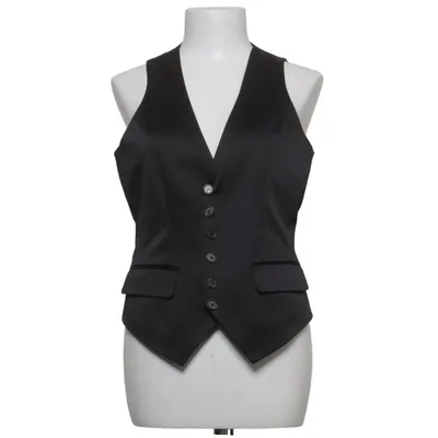 Suit vest (Black) from Vestino Cotton, Elastane, Polyester
