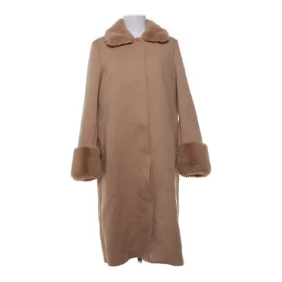 Vinterfrakke (Beige) fra Meotine Dun, Kunstpels, Fjer, Nylon, Polyester, Viscose