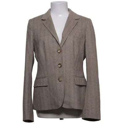 Blazer (Beige) de Bruno Manetti Angora, Cachemire, Laine