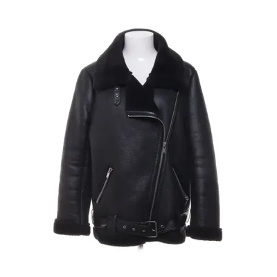 Shearling jacket (Black) from Zara Woman Polyester