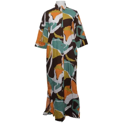 Shirt dress (Brown, Multicolored) from Xacus Cotton
