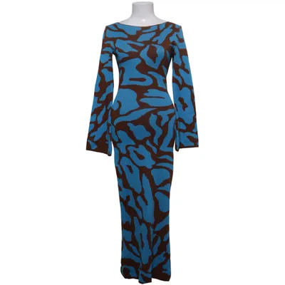 Långklänning (Blå, Brun, Flerfärgad) från NA-KD Akryl, Bomull