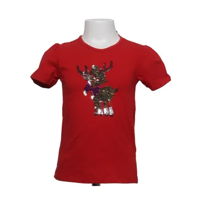 T-shirt (Red, Multicolored) from MyWear Kids Cotton, Elastane