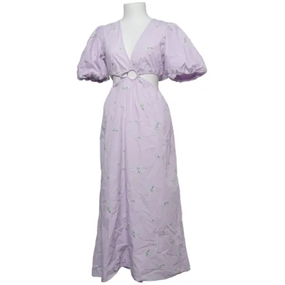 Maxikleid (Lila) von Zara Baumwolle, Polyester