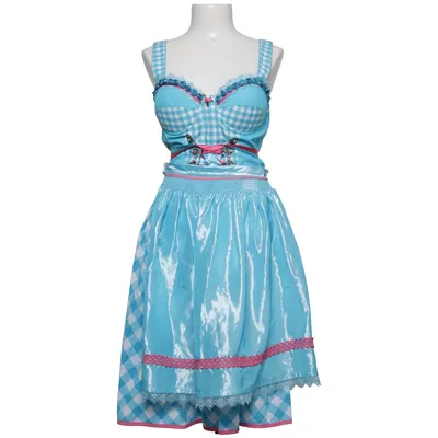 Dirndl (Blau, Weiß, Pink) von Stockerpoint Baumwolle, Polyester