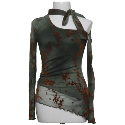 Top (Groen, Oranje, Meerkleurig) van Zara Elastaan, Polyester