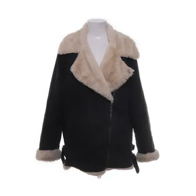 Shearlingjacka (Svart, Beige) från Pull & Bear Bomull