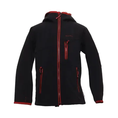 Softshell jacket (Zwart, Rood) van Quechua Elastaan, Polyester, Polyurethaan