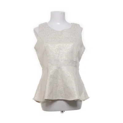 Peplum top (Beige, Goud) van Lindex Katoen, Metallvezel, Polyester