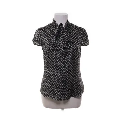 Knytblus (Svart, Vit, Flerfärgad) från Massimo Dutti Woman Silke