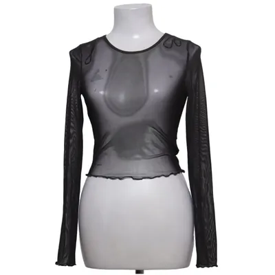Crop top (Zwart) van Divided by H&M Polyester, Elastaan