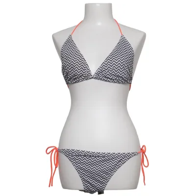 Bikini (Black, White, Orange) from Conleys Elastane, Polyester