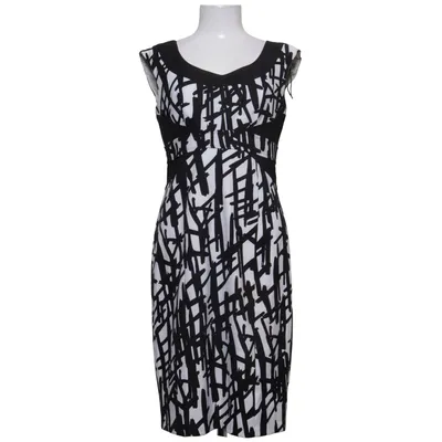 Robe (Noir, Blanc) de London Times Élasthane, Polyester