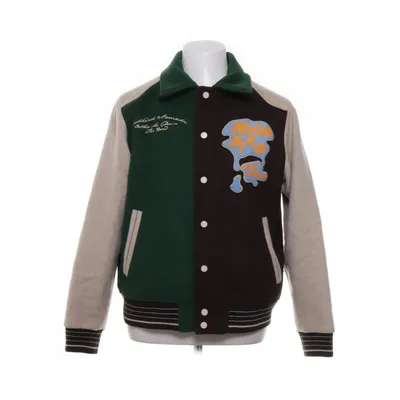 Collegejacka (Brun, Grön, Beige) från Woodbird Polyester, Ull