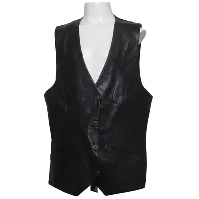 Gilet en cuir (Noir) de Click Clack Cuir