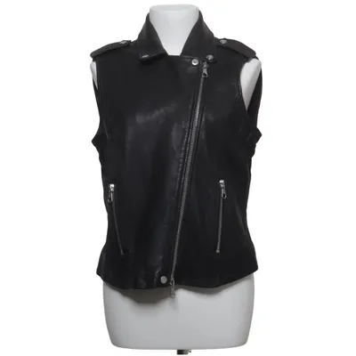 Biker vest (Black) from SET Urban Deluxe Cotton, Leather, Polyester