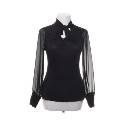 Sløjfebluse (Sort) fra Karen Millen Polyester, Viscose