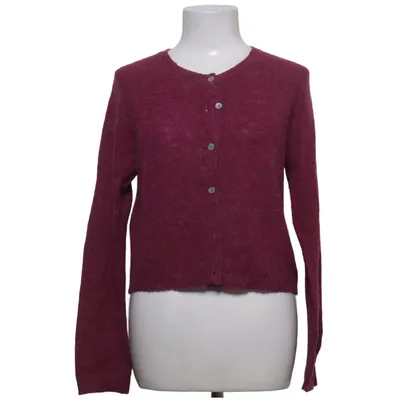 Cardigan (Violet) de Gudrun Sjödén Laine d'alpaga, Coton biologique, Polyamide