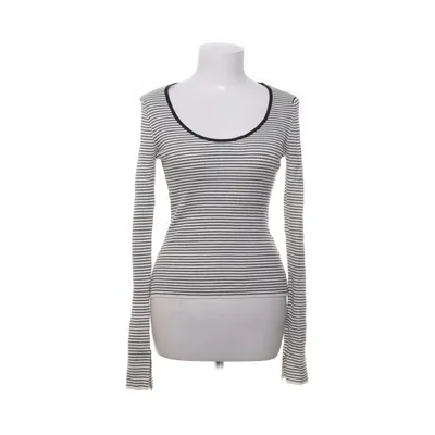 Sweater (White, Black) from H&M Viscose, Polyamide
