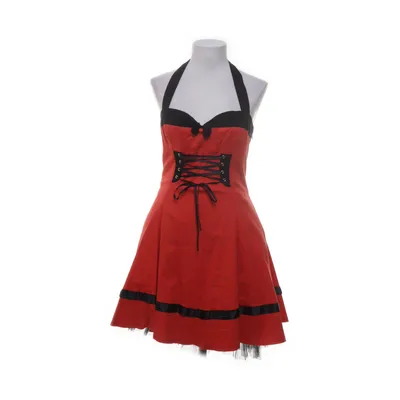 Halterneck dress (Red, Black) from H&R Cotton
