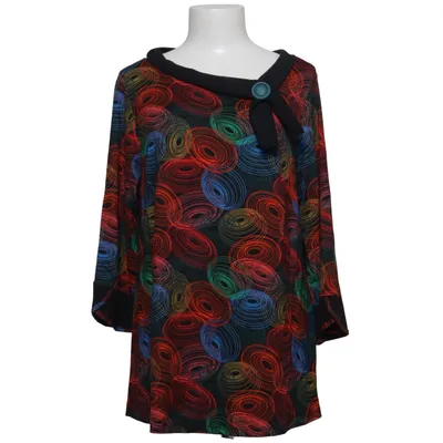 Tunic (Black, Multicolored) from Kanok Elastane, Viscose