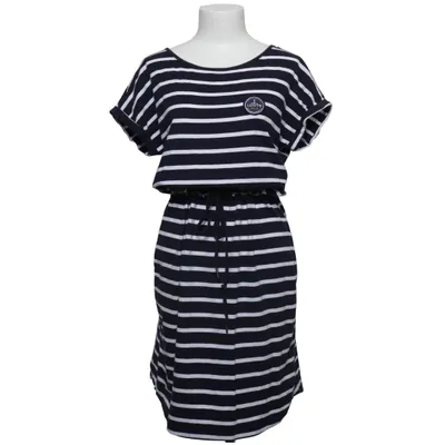 Jurk (Blauw, Wit) van Luoto Katoen, Elastaan