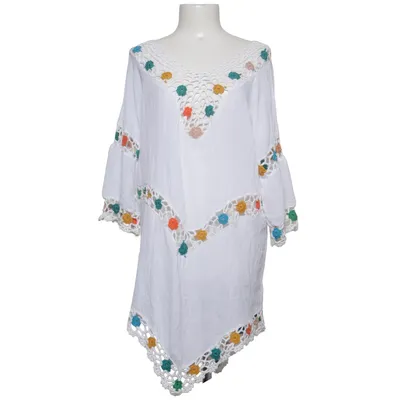 Strandklänning (Vit, Flerfärgad) från Siya Polyester