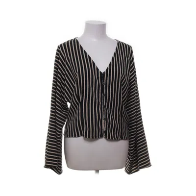 Blus (Svart, Beige) från Lindex Elastan, Polyester