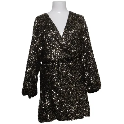 Klänning (Svart, Guldfärgad, Flerfärgad) från Ellos Polyester